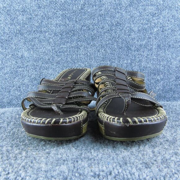 American Eagle Women Flip Flop Sandal Shoes Size 8.5 Medium Brown Synthetic - Picture 2 of 9